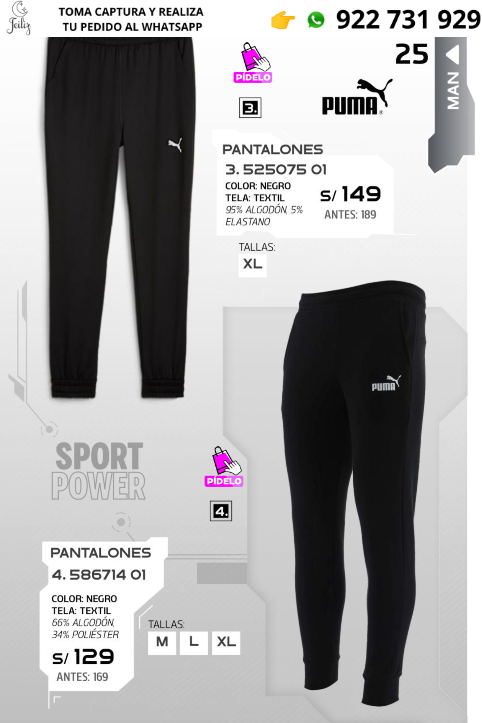 PUMA ROPA DEPORTIVA